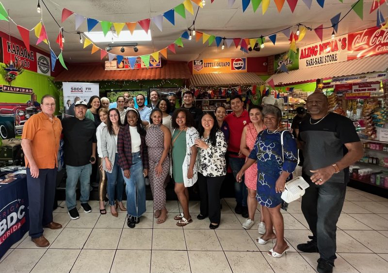 Small business owners in the two previous Miami cohorts of the Santander Cultivate Small Business Program gathered recently in Miami.